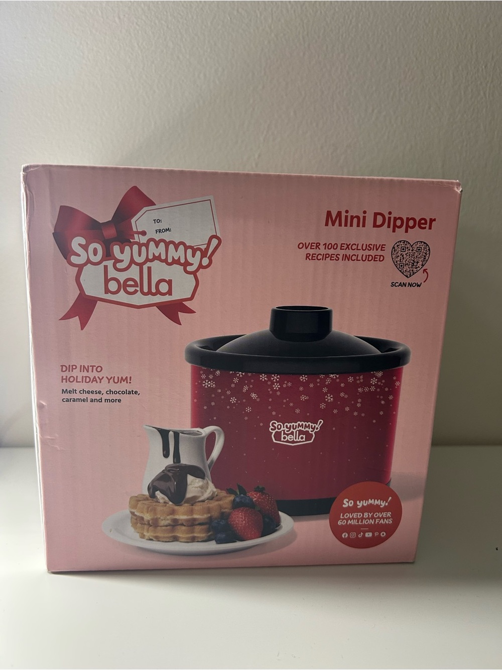 Target So Yummy! Bella Mini Dipper Fondue Pot in Red with Black Lid